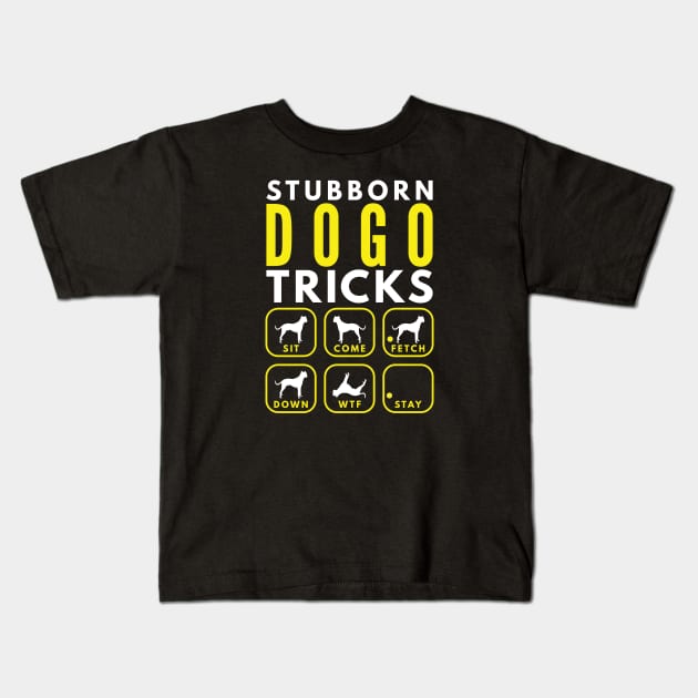 Stubborn Dogo Tricks - Dog Training Kids T-Shirt by DoggyStyles